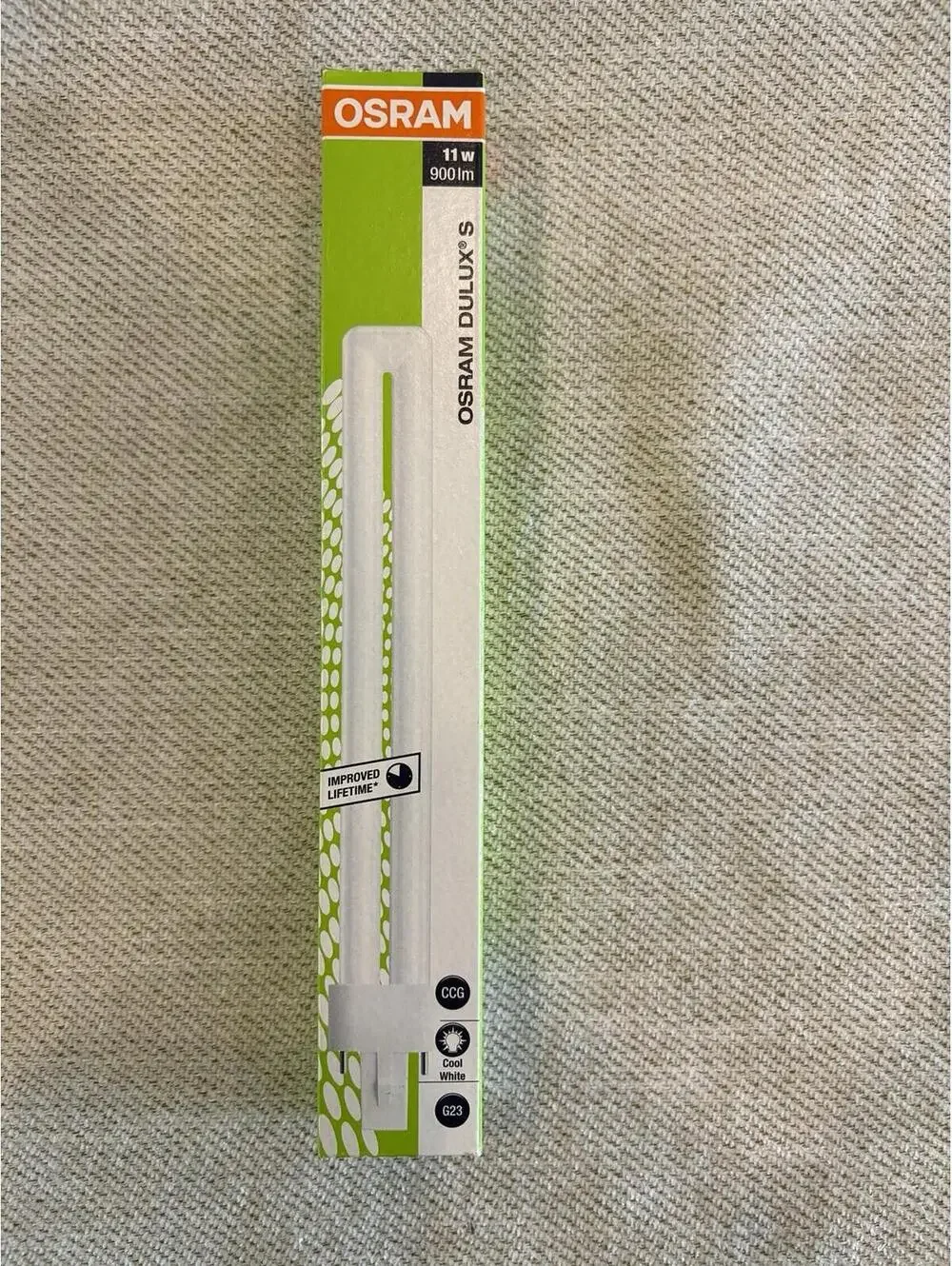 Osram 6W (11W) EM LED Dulux S Warm White 2 Pin G23